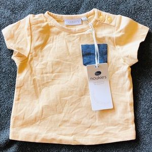 Noukie’s Yellow Shirt For 1 Month Baby